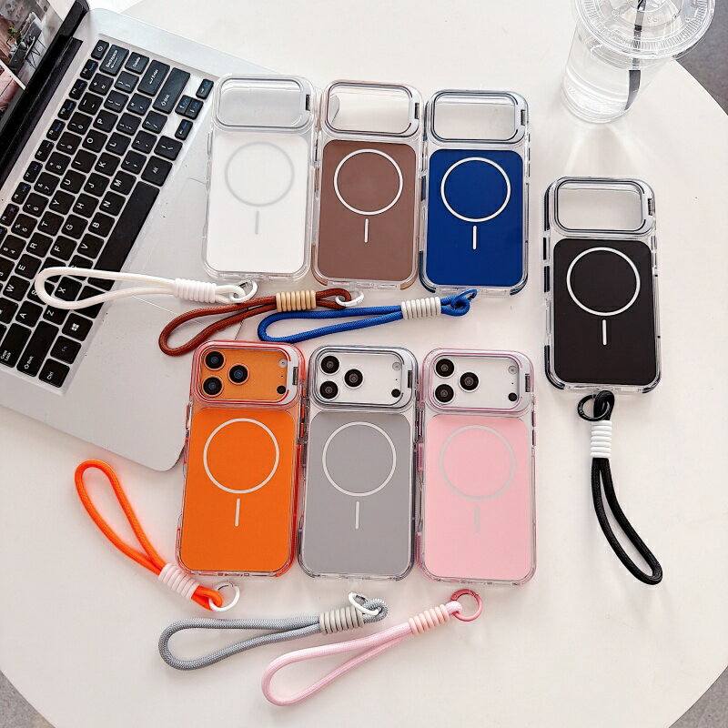 Rakuten - iPhone17 ケース MagSafe対応 iPhone 17 Pro Max ケース マグセーフ iPhone17 Pro ケース ストラップ付き オシャレ iPhone Air ケース かわいい 極薄 軽量 耐衝撃 韓国 おしゃれ 16 Pro 15 14 13 12 16 ケース アイフォン17 ケース 可愛い 綺麗 保護カバー シンプル スタンド