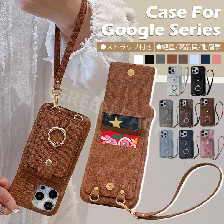 Rakuten - Google Pixel 9a ケース リング付き Google Pixel 8a ケース ストラップ かわいい Google Pixel 9 9 Pro ケース 耐衝撃 Pixel 9 Pro XL ケース 可愛い Pixel 7a ケース カバー おしゃれ グーグルピクセル9a ケース 韓国 女性 通勤 通学 オシャレ カード収納 背面カード