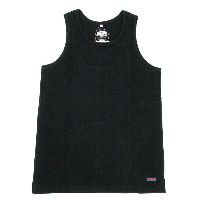 A HOPE HEMP アホープヘンプ HEAVY WEIGHT TANK TOP / CHACOAL BLACK チャコールブラック ヘビーウエイト ヘンプ ...