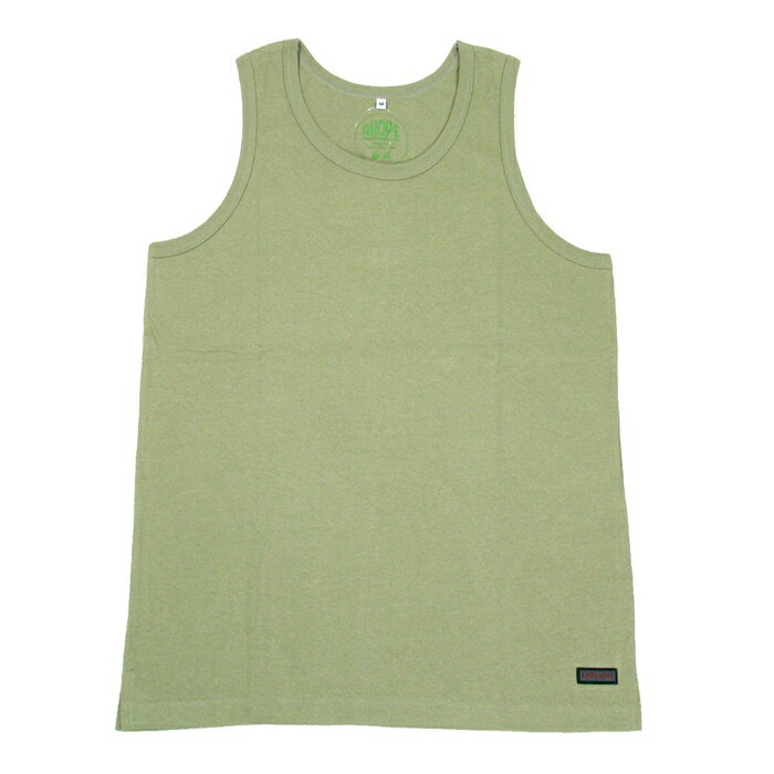 A HOPE HEMP アホープヘンプ HEAVY WEIGHT TANK TOP / KHAKI BEIGE カーキベージュ ヘビーウエイト ヘンプ オーガニ...