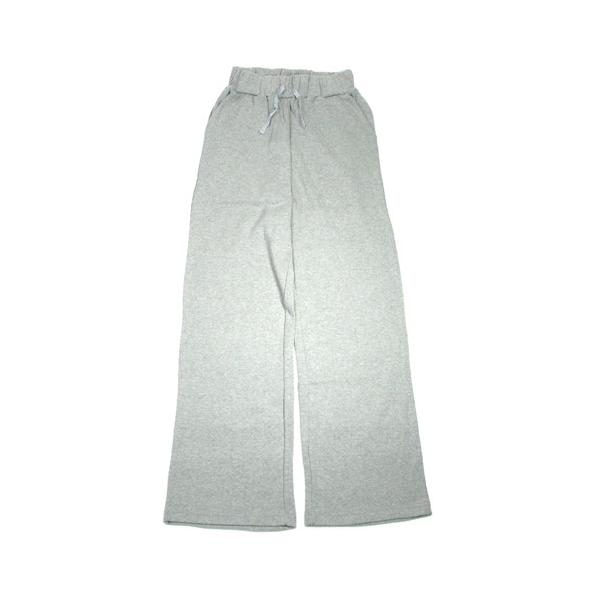 A HOPE HEMP アホープヘンプ RIB PANTS / ASHED GREY ヘンプコットン レディース リラックス リブ パンツ 無地