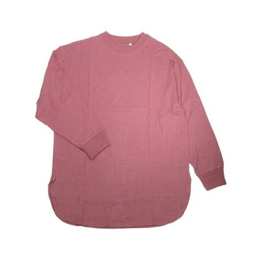 A HOPE HEMP アホープヘンプ LOOSE SILHOUETTE TUNIC / SCARLET ヘンプコットン ドロップショルダー ラウンド チュニック 無地 A HOPE HEMP アホープヘンプ LOOSE SILHOUETTE TUNIC / SCARLET ヘンプコットン ドロップショルダー ラウンド チュニック 無地