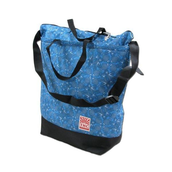 Tokyo Hemp Connection (トウキョウヘンプコネクション) WHOLE BAG DLX ヘンプツイル ショルダー トートバッグ / BLUE FISHBONE