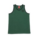 Tokyo Hemp Connection (トウキョウヘンプコネクション) PIPE TANK ヘンプコットン パイピング タンクトップ / C.GREEN x BLACK