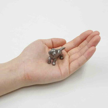子犬 置物 フィギュア オブジェ 村中保彦 ステンレス ペーパーウエイト 文鎮 インテリア 小物 雑貨 動物 アニマル 金属 アート クラフト おしゃれ かわいい ギフト プレゼント 誕生日 クリスマス