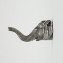 ゾウのフック 壁付 木ネジ付 ステンレス 村中保彦 取っ手 つまみ ツマミ ドアノブ ハンドル 引き出し 戸棚 キャビネット 扉 家具 ハンガー アニマル フィ...