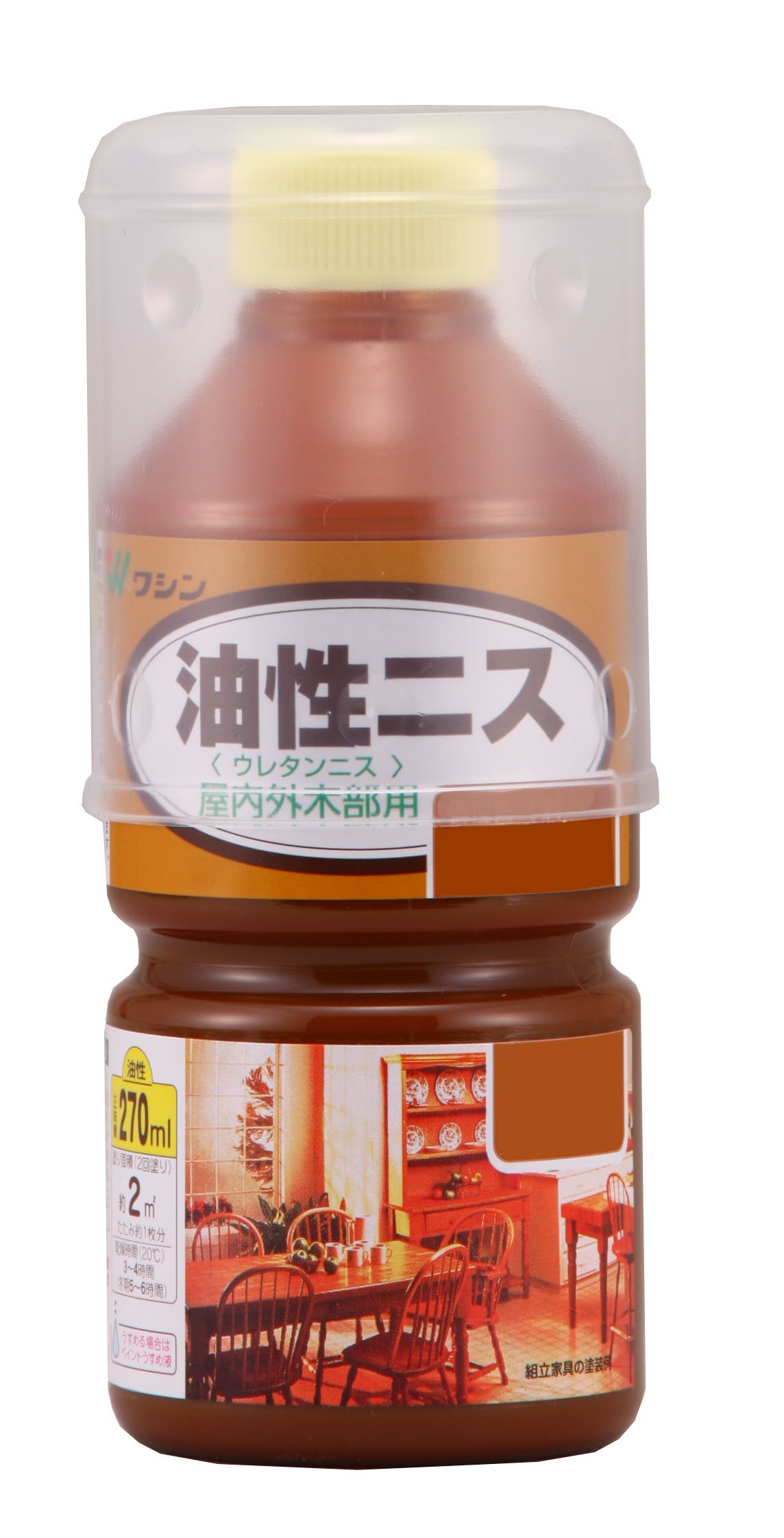 【楽天スーパーSALE】和信ペイント 油性ニス 高耐久・木質感生かした高級仕上げ ローズ 270ml 父の日 早割