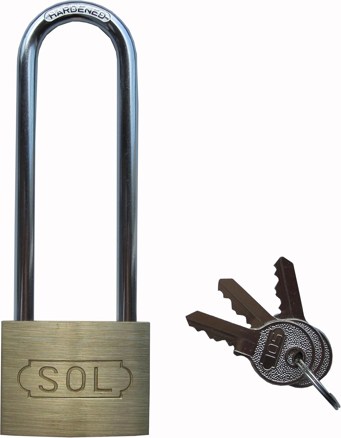 SOL HARD ソールハード 4994421053454 シリンダー南京錠 ツル長 No．2500