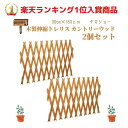 タカショー(Takasho)木製伸縮 2個セット トレリス カントリーウッド 30x180cm TKR-29