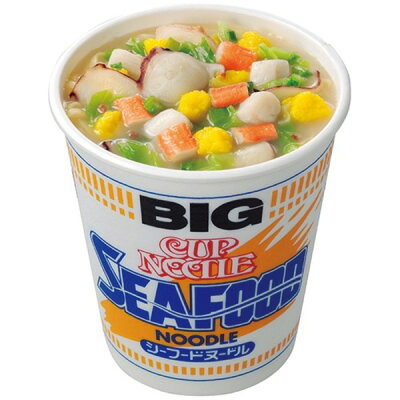 GreenProショップ 【スーパーSALE対象】 (まとめ)日清食品 カップ ヌードルシーフードヌードル ビッグ 104g 1ケース(12食)【×2セット】【代引不可】