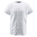 【本日ポイント2倍】デサント（DESCENTE） フルオープンシャツ （野球） DB1010 Sホワイト L 母の日