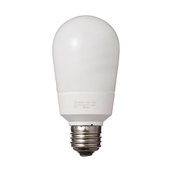 【本日ポイント10倍】（まとめ） ELPA電球形蛍光灯 60W形 3波長形 昼光色 EFA15ED／11-A061H 1個 【×5セット】