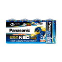 【本日ポイント10倍】(まとめ) パナソニック アルカリ乾電池EVOLTAネオ 単2形 LR14NJ/4SW 1パック(4本) 【×10セット】