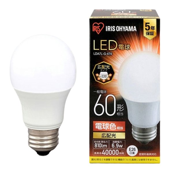 ݥ10ܡۡڤޤȤ LEDŵ60W E26 ۸ ŵ忧 LDA7L-G-6T6 ڡ2åȡ  ե