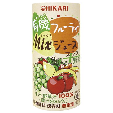 ヒカリ有機フルーティ-Mixジュース プラス野菜 195g ow jn