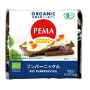 PEMA 有機全粒ライ麦パン(プンパーニッケル) 375g(7枚入) 外包装-青