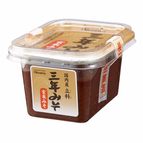 国内産立科三年みそ(玄米) 300g