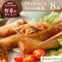 Green 春巻 50gx8本 【五葷不使用】プラントベース 大豆ミート ヘルシー ダイエット ヴィーガン ベジタリアン