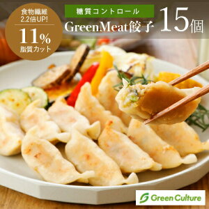 【賞味期限2023年11月19日】糖質コントロール Green Meat 餃子 ヘルシー 国産野菜 業務用 【15個】プラントベース ダイエット 大豆ミート ヴィーガン