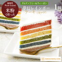 夢幻レインボーケーキ(カット) 松竹圓 グルテンフリー ヴィーガン