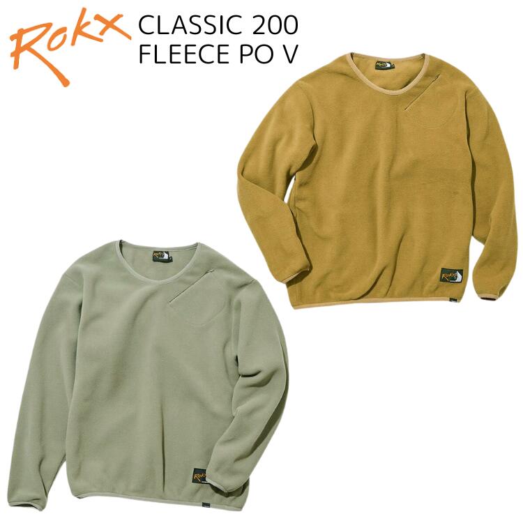 【20%OFF】【あす楽対応】ROKX ロックス 【POLARTEC】 CLASSIC 200 FLEECE PO V クラシック200フリースPO V RXMF234001 男性 女性 ユニセックス 長袖 アウトドア スキー 防寒