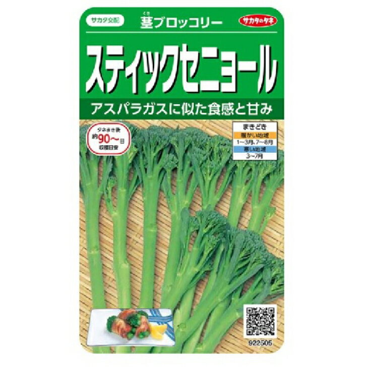 スティックセニョール 0.8ml入り 茎ブロッコリー サカタのタネ　家庭菜園　種のサムネイル