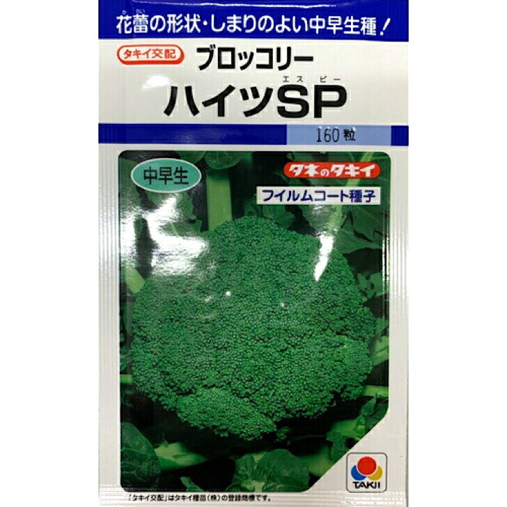 タキイ交配 ブロッコリー ハイツSP　コート160粒入り 