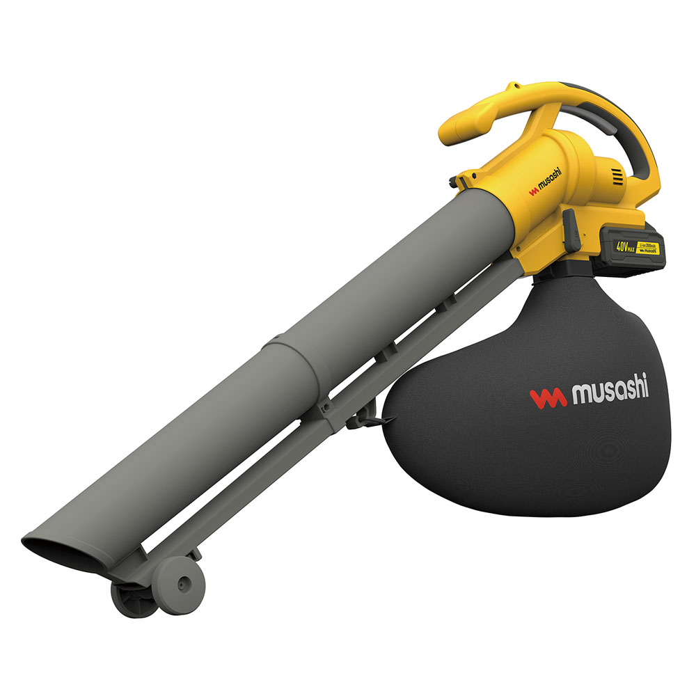 ムサシ 充電式 ブロワバキューム BV-9400 【 園芸 花 ガーデン ガーデニング 晩秋 落葉 落ち葉 吸い込..