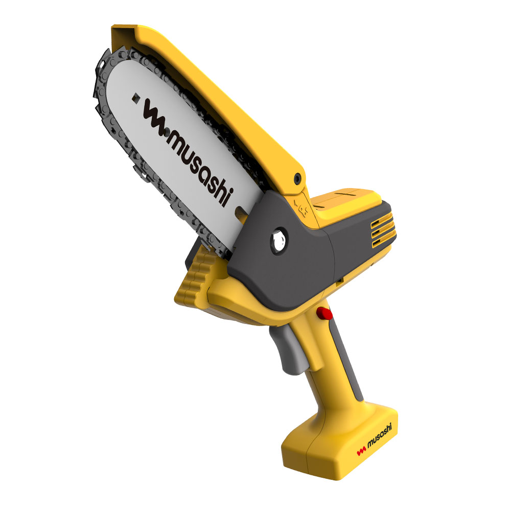 ムサシ 充電式 ハンディチェーンソー HCS-6000 【 園芸 花 ガーデン ガーデニング 庭木 生垣 下草 刈り..