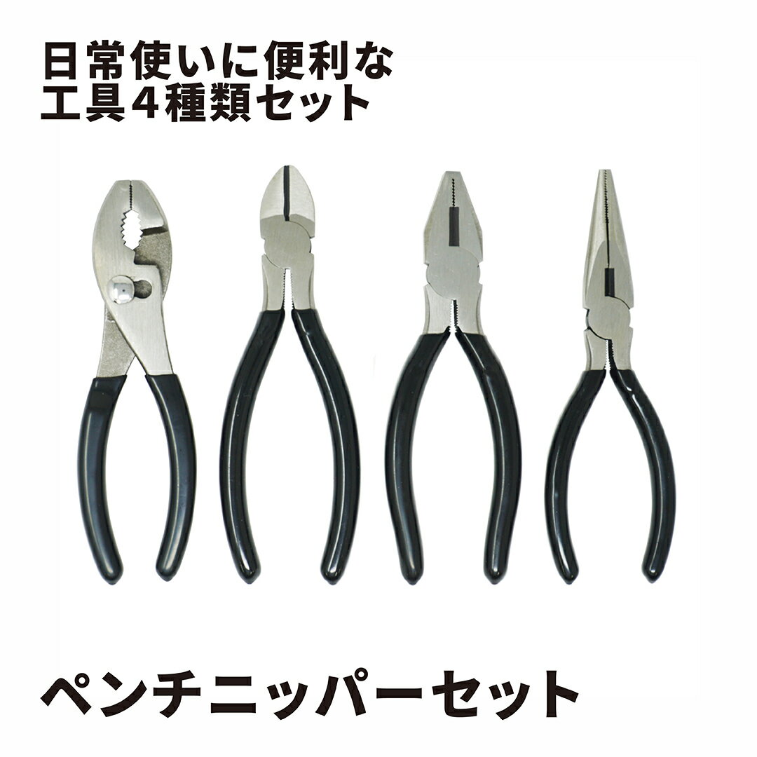 【お得なクーポン配布中】 SUNDRY ペンチニッパーセット 4点 プライヤー / ニッパー / ペンチ / ラジオ..