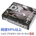 【お得なクーポン配布中】 アートクレイシルバー スターターセットDX 【 送料無料 純銀粘土 銀粘土 初心者 シルバー アクセサリー シルバーアクセサリー ネッ...