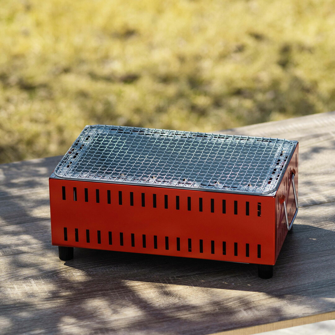 楽天市場】バーベキューコンロ（カラーレッド）（アウトドア｜スポーツ
