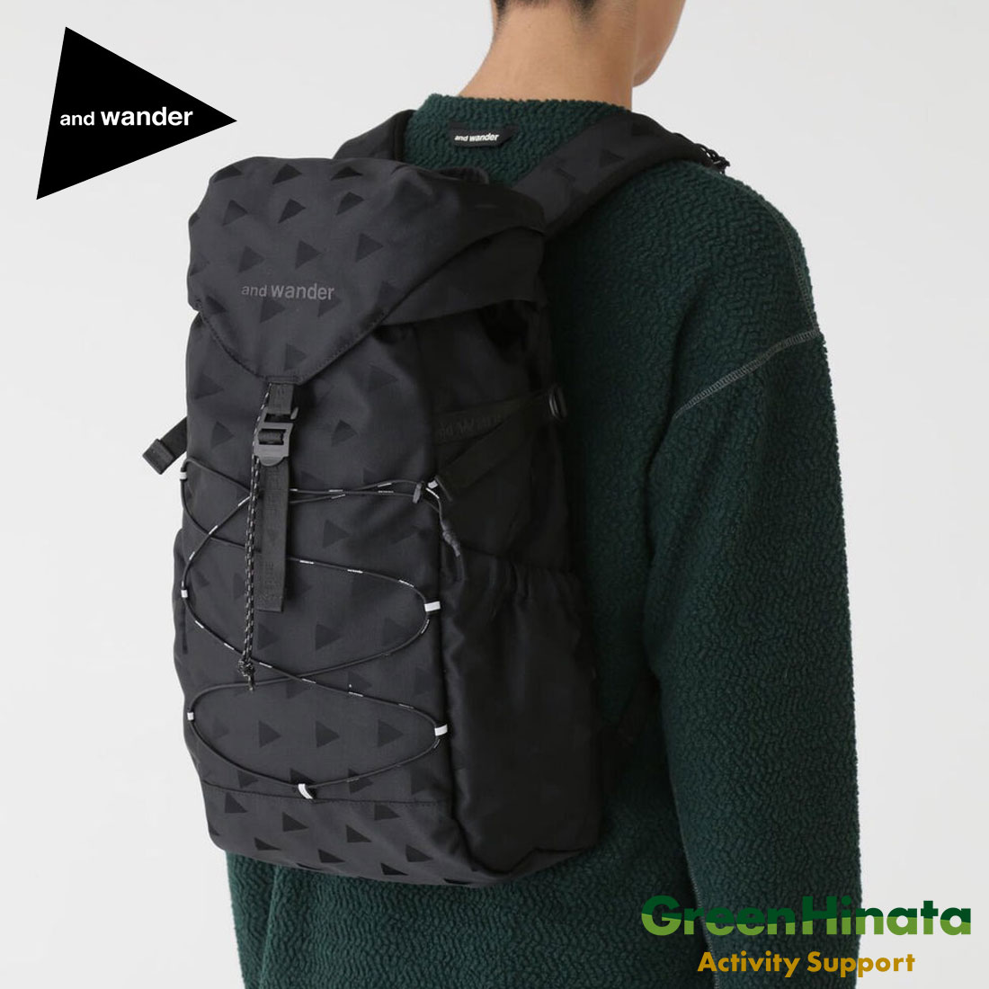 乐天商城 - 【国内正規品】 アンドワンダー トライアングル JQ バックパック リュック デイパック andwander triangle JQ backpack