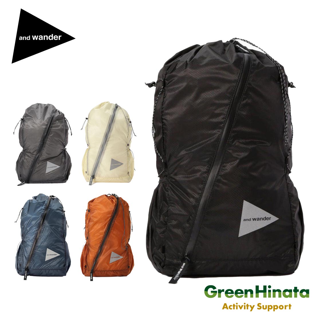 【送料込】and wander ブラックリュック BACKPACK mountain and city | and wander ONLINE STORE