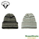 【正規品】 ハイランド 2000 リブ マルチ ボーダー ボブキャップ ニット帽 HIGHLAND2000 Rib Multi Border BW 001 Bo...