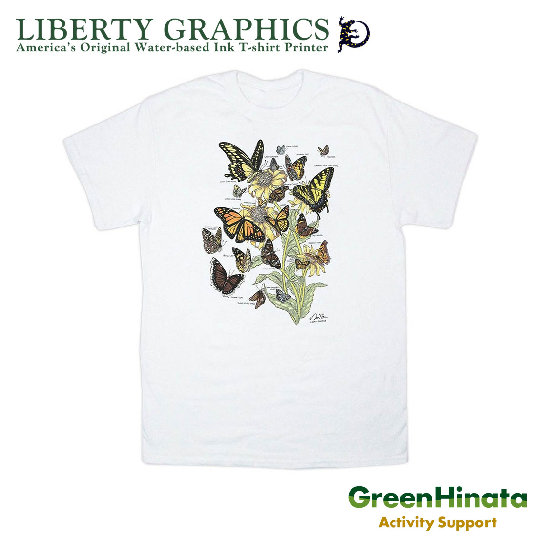 樂天商城 - 【正規品】 リバティグラフィックス リバティグラフィックス T BUTTERFLIES OF NORTHAMERICA Tシャツ ユニセックス LIBERTY GRAPHICS LIBERTY GRAPHICS