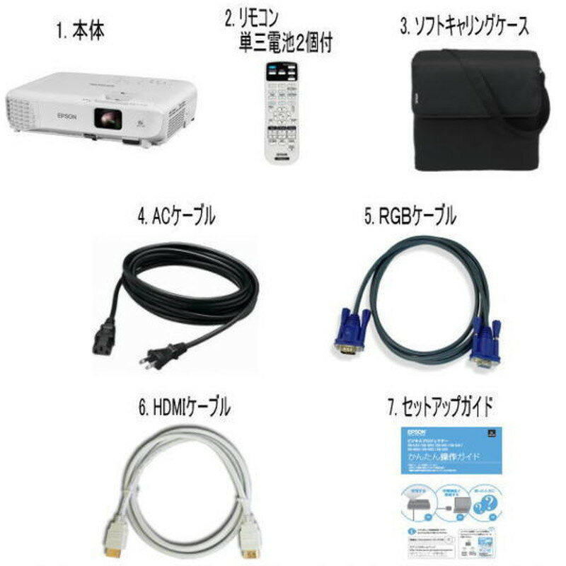 【レンタル】 【1泊2日EB-S05】 エプソン プロジェクター HDMI EPSON EB-S05 HDMI ビジネスプロジェクター