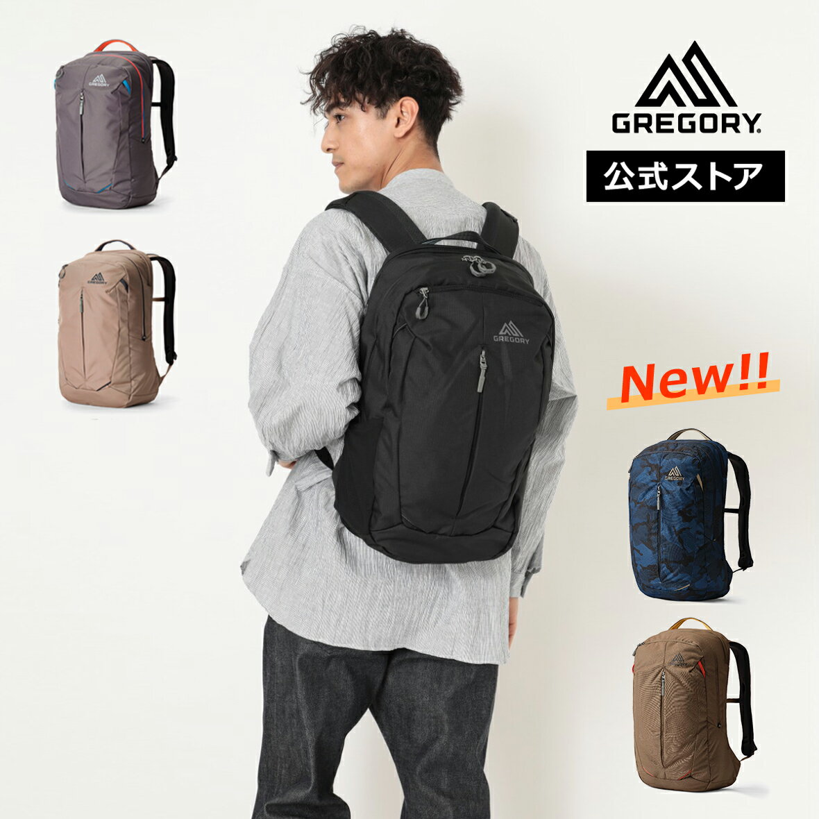 【公式】 グレゴリー [ レトナ25 RETNA 25 メンズ デイパック(リュックサック) 送料無料 ビジネス PC/タブレット スリーブ 通勤 通学 GREGORY 雑誌掲載 (カーボンブラック) ]新色 メサブラウン