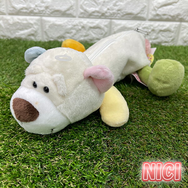 【在庫処分】【送料無料】NICI ぬいぐるみ ペンポーチ 【レインボーベア】 筆箱/ふでばこ/ペンケース/マスコット/かわいい/大容量/おしゃれ/高校生/小学生/女の子/中学生/ニキ/フィギュアポーチ/熊/くま/推しの王子様