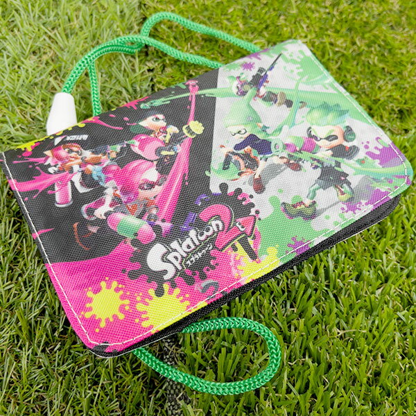 【送料無料】スプラトゥーン2 ネックコード付 ミニおでかけポケット SPT-891 824911 肩かけ/かばん/バッグ/キーホルダー/防犯ブザー/財布/さいふ/コインケース/小銭入れ/雑貨/グッズ/任天堂/子供用/キッズ/サンアート
