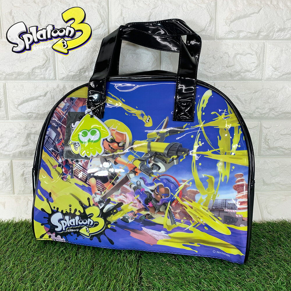 【送料無料】スプラトゥーン3　ビーチシリーズ 【ボストンバッグ】 133082（SPT-1042）トート/水泳/プール/海/海水浴/川/スイミング/かばん/ギフト/プレゼント/雑貨/グッズ/夏のサムネイル