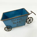 三輪車型のブリキミニプランター ブルー(内径W7.3×L5cm) セゾンバイクBR(MA2336)カート/おしゃれ/屋外/穴あきプランター/ガーデニング/植木鉢...