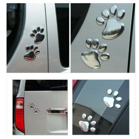 肉球 ステッカー シール 車 充実の品 傷隠し 立体 エンブレムステッカー エンブレム 3d 犬 デコレーション 猫 かわいい カー用品 足跡 バイク カーステッカー