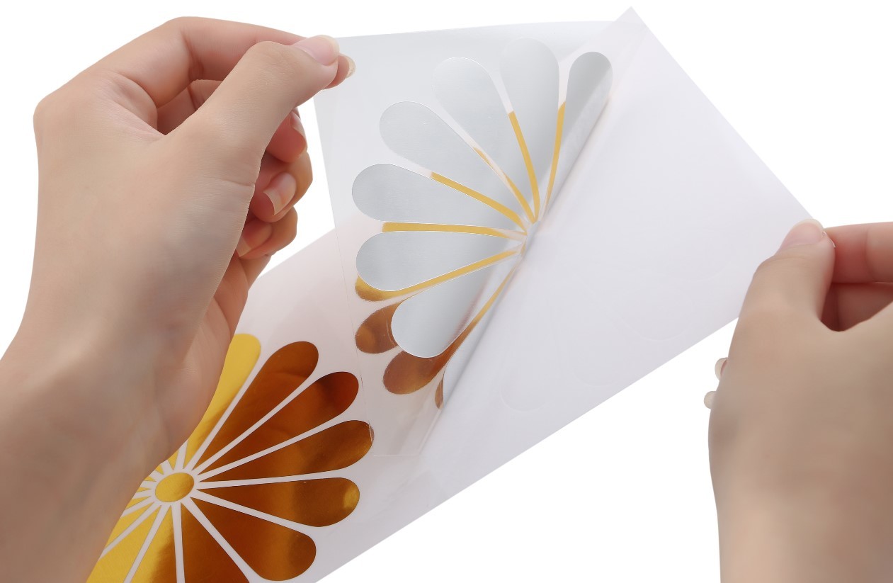 菊紋 ステッカー シール 金色 ゴールド 菊花紋章 車 バイク トラック カスタム 4枚