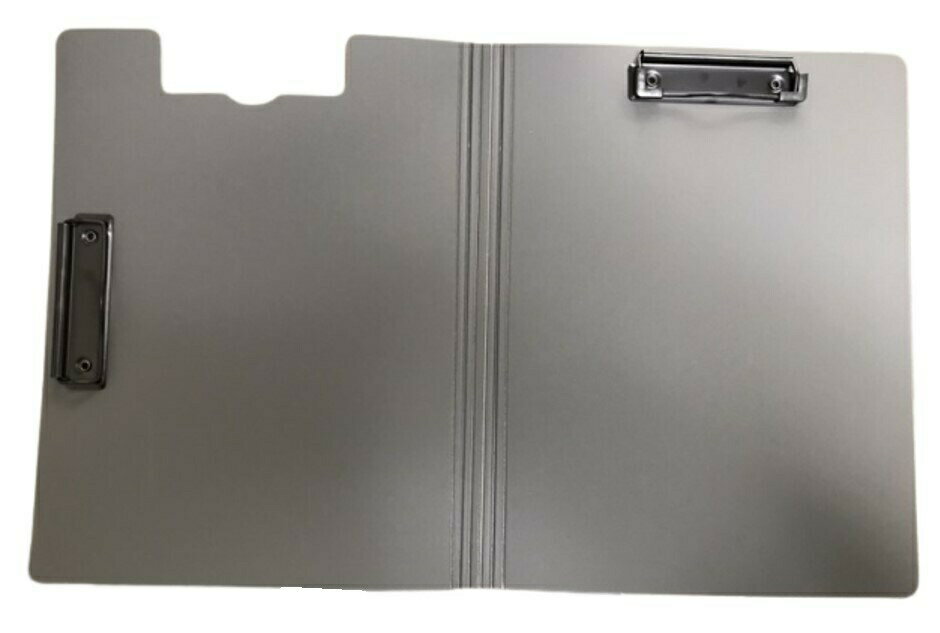 クリップボード 二つ折り A4 横型 縦型 折りたたみ バインダー ダブルクリップ