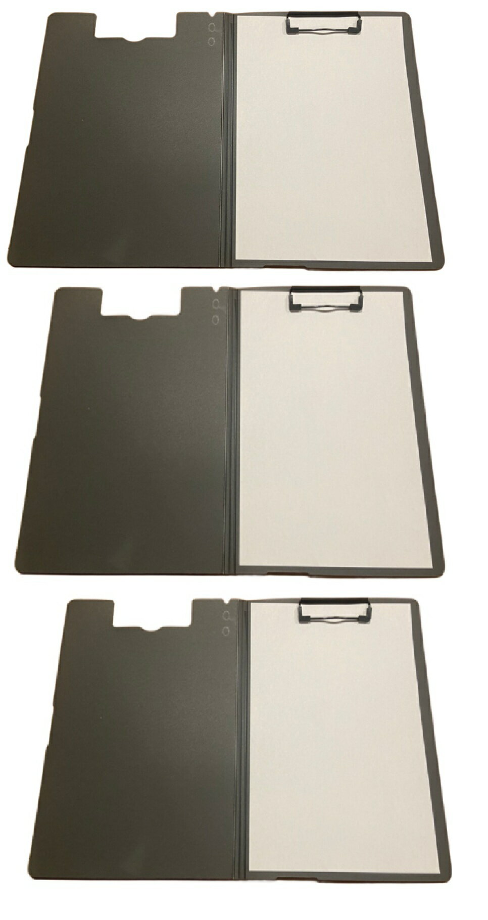 クリップボード 二つ折り A4 縦型 折りたたみ 蓋付 バインダー 問診票 アンケート 縦型 ABS A4 フタ付 ..