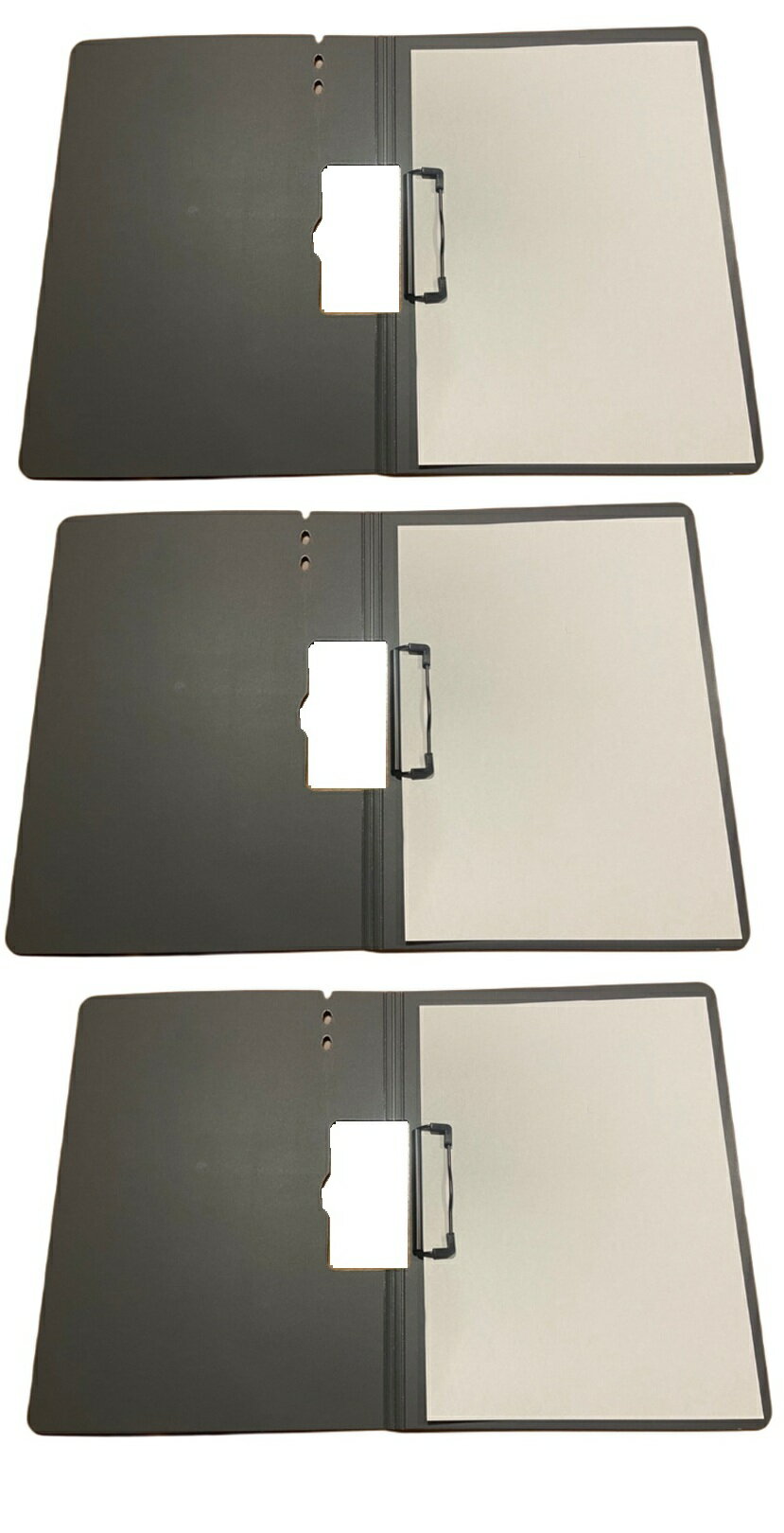 クリップボード 二つ折り A4 横型 折りたたみ バインダー 問診票 アンケート 横型 ABS A4 フタ付 3個セット