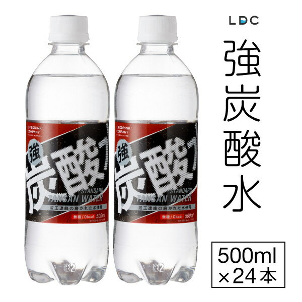 【ポイント3倍 最短当日出荷 1本60円】 強炭酸水 500ml 24本 プレーン LDC 山形産 強 炭酸水 ソーダ ハイボール 割り材 スパークリング 炭酸飲料 ペットボトルのサムネイル
