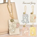 トムとジェリー パスケース 定期入れ レディース 可愛い おしゃれ 女子 高校生 大人かわいい アイボリー ピンク グレー イエロー 定期券入れ ICカード ケース 窓付き チェーン付き 薄型 suica 通学 通勤 子供 大人 大学生 中学生 社会人 女性 トムジェリ グッズ キャラクター