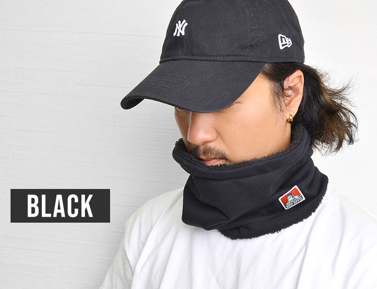 ネックウォーマー 冬用 裏ボア BEN DAVIS ベンデイビス ネックゲーター 防寒 ボア メンズ レディース 厚手 もこもこ 暖かい 軽量 自転車 通学 通勤 保温性 シンプル かっこいい ブランド フェイスガード 黒 感染予防 フェイスカバー 首巻き スキー スノボ 秋冬 バイク